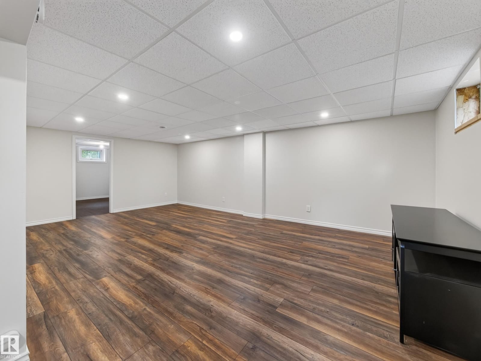 Finished lower level recreation room