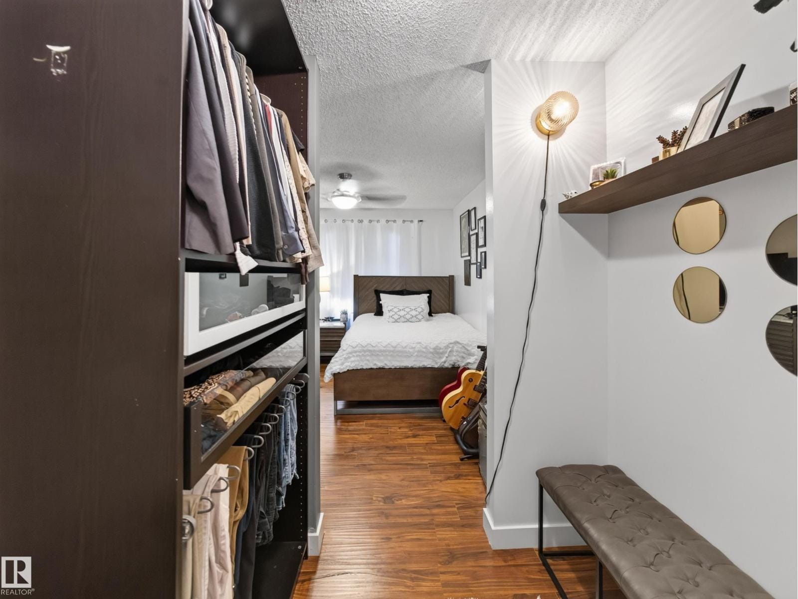 Bedroom closet and wardrobe storage