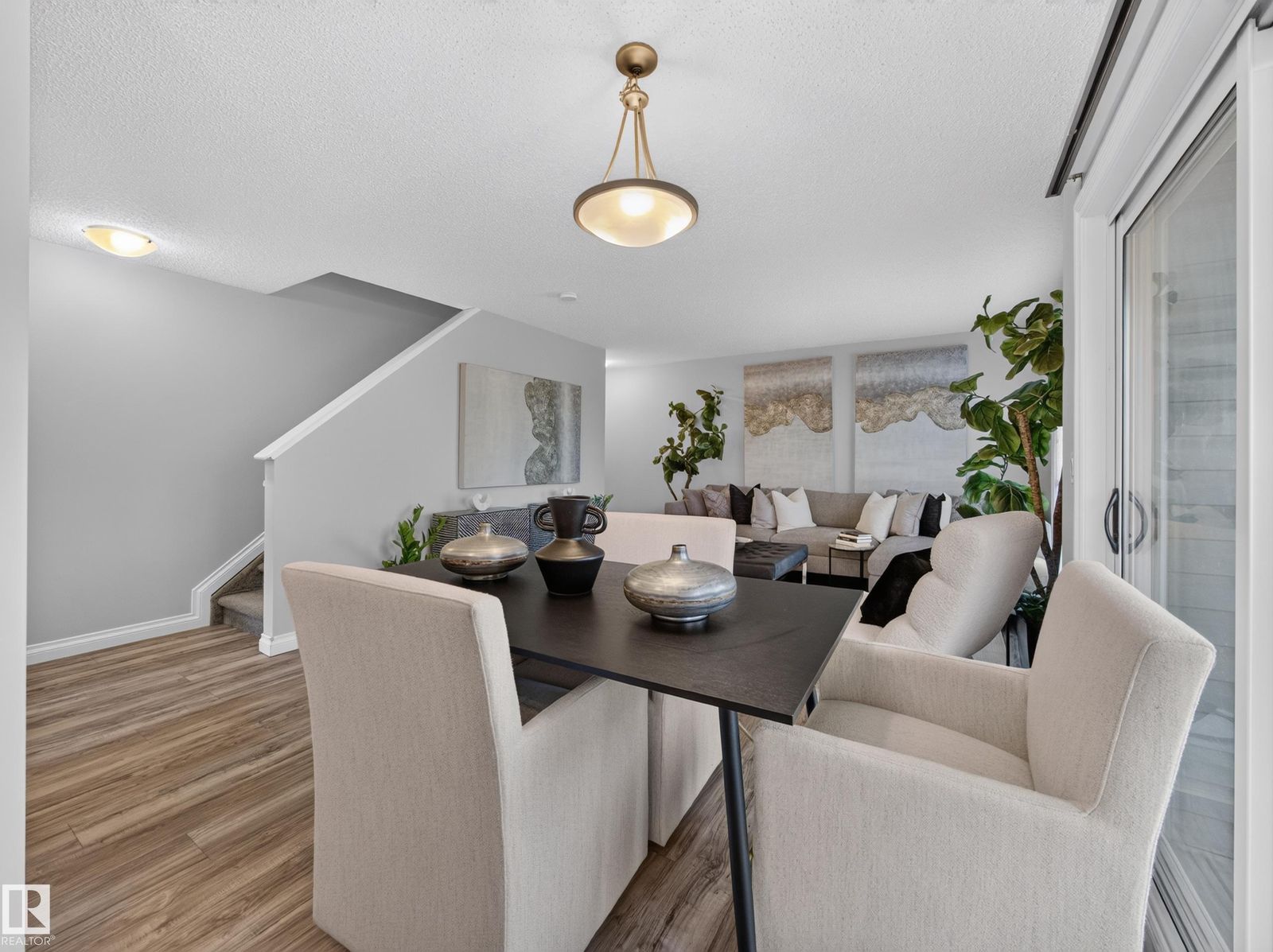 Dining area and stairs